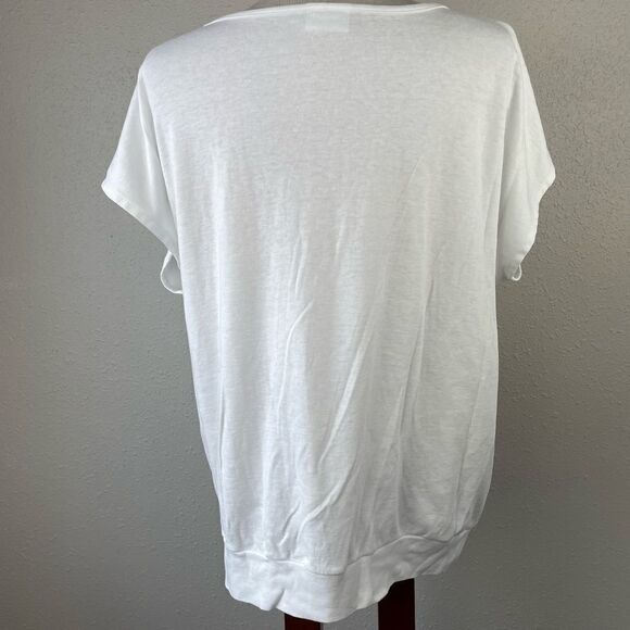 Relaxed Choices Sleeveless White T-Shirt EUC - Picture 5 of 6